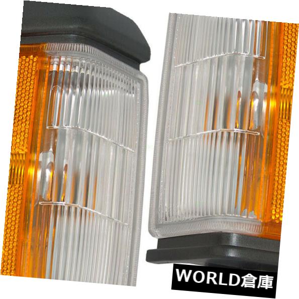 サイドマーカー 日産ピックアップトラックのパスファインダーのためのフロントサイドパーク信号マーカーライトのセット Set of Front Side Park Signal Marker Lights for Nissan Pickup Truck Pathfinder 【並行輸入品】