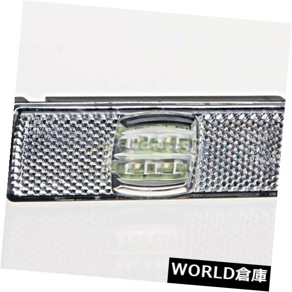 サイドマーカー LEDホワイトクリアランスライトサイドマーカーランプユニバーサル130×32×14.5 mm +ワイヤー LED White Clearance Light Side Marker Lamp Universal 130x32x14.5 mm + Wire 【並行輸入品】