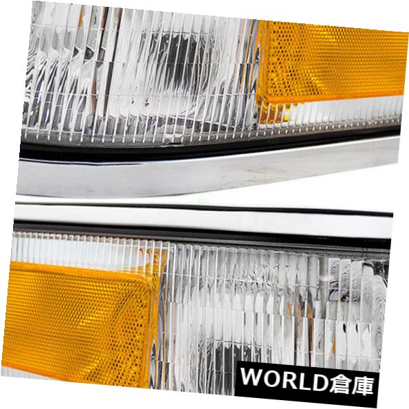 サイドマーカー 新しいペアセット信号サイドマーカーライトランプレンズ収納95-97リンカーンタウンカー New Pair Set Signal Side Marker Light Lamp Lens Housing 95-97 Lincoln Town Car 【並行輸入品】