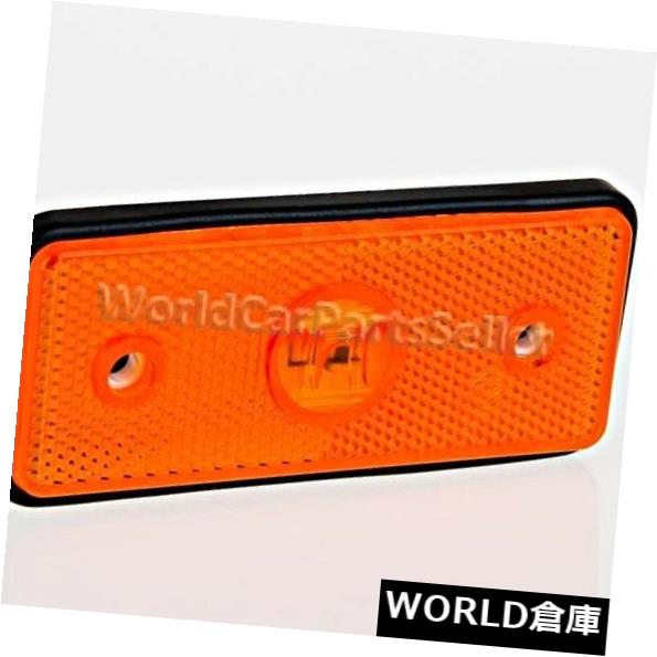 サイドマーカー ワイヤーが付いているLEDのこはく色の整理ライトサイドマーカーランプ普遍的な110x17.5x45 mm LED Amber Clearance Light Side Marker Lamp Universal 110x17.5x45 mm with Wire 【並行輸入品】