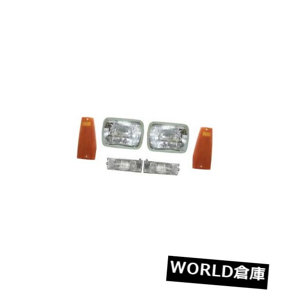 サイドマーカー 左＆amp; 右本物のヘッドライト ジープ用サイドマーカーライトキットを回す Left & Right Genuine Headlights Headlamps & Turn Side Marker Lights Kit For Jeep 【並行輸入品】