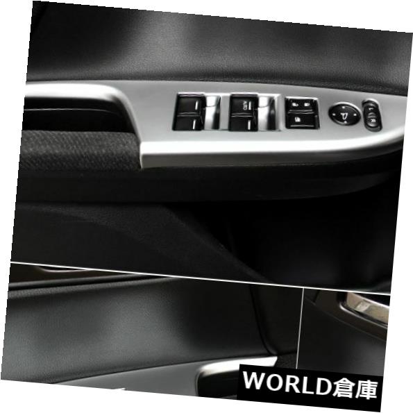 インテリアパネルホンダアコード9th 2014 2015年4 *クロームインテリアウィンドウスイッチパネルカバートリム 4* Chrome Interior window switch panel cover Tirm for Honda Accord 9th 2014 2015 【並行輸入品】