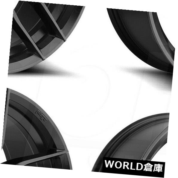 海外輸入ホイール 17x8ニッチヴォッソM203 5x112 40マットブラックホイールリムセット（4） 17x8 Niche Vosso M203 5x112 40 Matte Black Wheels Rims Set(4) 【並行輸入品】｜カスタムパーツ WORLD倉庫 209,770円