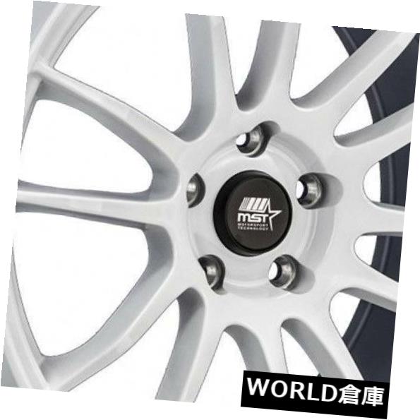 海外輸入ホイール 18x8.5 MST MT33 5x112 32ホワイトホイールリムセット（4） 18x8.5 MST MT33 5x112 32 White Wheels Rims Set(4) 【並行輸入品】｜カスタムパーツ WORLD倉庫 209,770円
