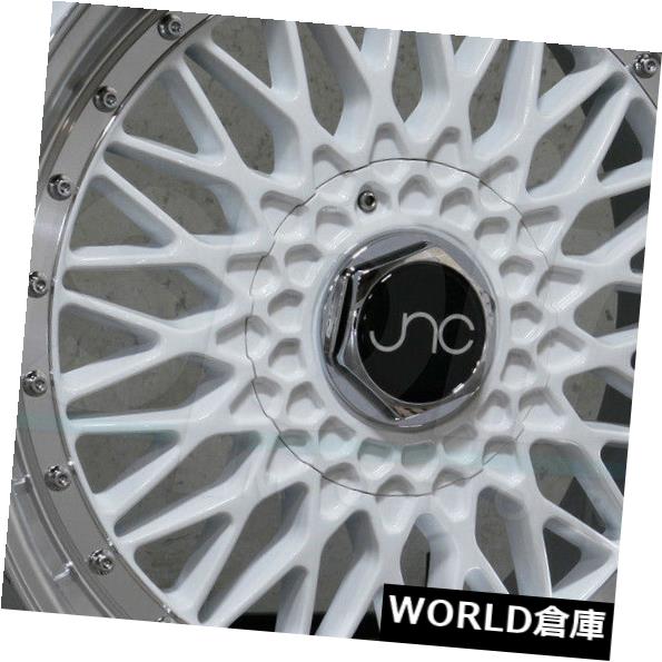 海外輸入ホイール 17x10 JNC 004 JNC004 5x100 / 5x120 25ホワイトマシンリップホイールリムセット(4) 17x10 JNC 004 JNC004 5x100/5x120 25 White Machine Lip Wheel Rims set(4) 【並行輸入品】|カスタムパーツ WORLD倉庫