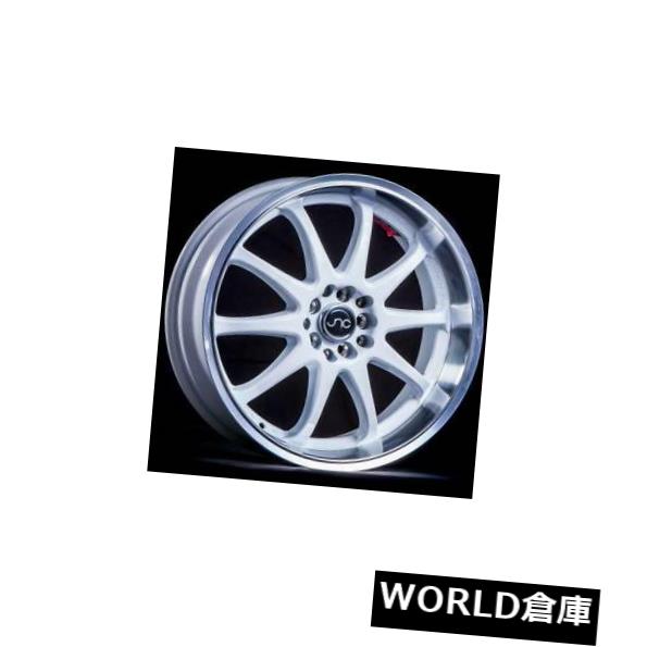 海外輸入ホイール 18x8 JNC 019 JNC019 5x100 / 5x112 27ホワイトマシンリップホイールリムセット(4) 18x8 JNC 019 JNC019 5x100/5x112 27 White Machine Lip Wheel Rims set(4) 【並行輸入品】|カスタムパーツ WORLD倉庫