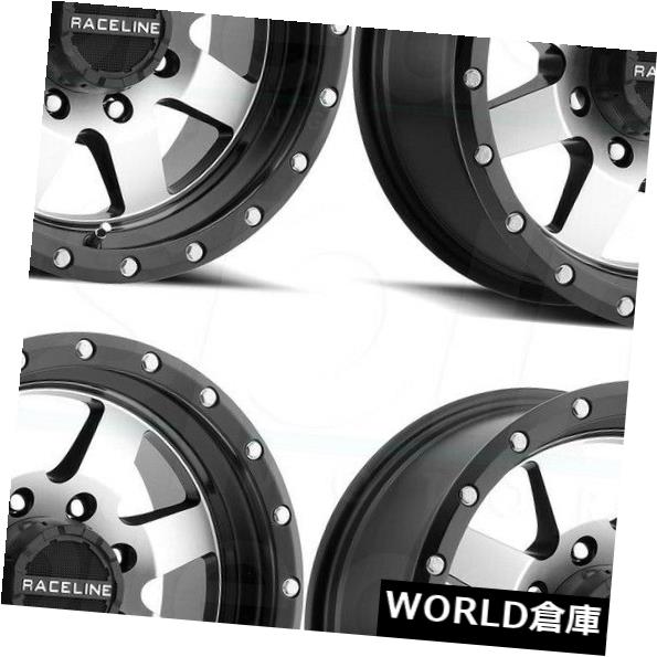 海外輸入ホイール 16x8 Raceline 935M Defender 8x6.5 / 8x165.1 0機械加工ブラックホイールリムセット（4） 16x8 Raceline 935M Defender 8x6.5/8x165.1 0 Machined Black Wheels Rims Set(4) 【並行輸入品】｜カスタムパーツ WORLD倉庫 417,890円