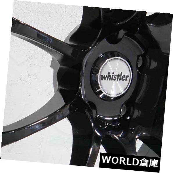 海外輸入ホイール 18x9.5ウィスラーKR6 5x114.3 22ブラックホイールリムセット（4） 18x9.5 Whistler KR6 5x114.3 22 Black Wheels Rims Set(4) 【並行輸入品】｜カスタムパーツ WORLD倉庫 208,945円