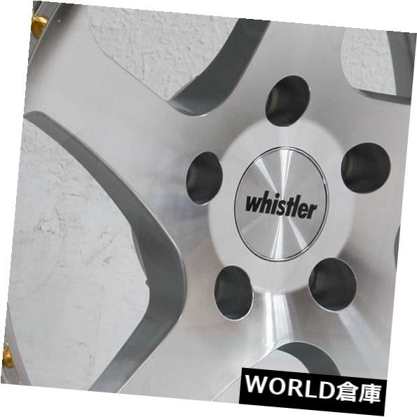 海外輸入ホイール 18x9.5 / 18x10.5ウィスラーSK5 5x114.3 12/22機械加工シルバーホイールリムセット(4) 18x9.5/18x10.5 Whistler SK5 5x114.3 12/22 Machined Silver Wheels Rims Set(4) 【並行輸入品】|カスタムパーツ WORLD倉庫
