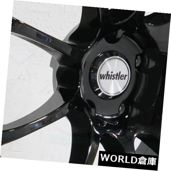 海外輸入ホイール 18x9.5 / 18x10.5ウィスラーKR6 5x114.3 22/22ブラックホイールリムセット（4） 18x9.5/18x10.5 Whistler KR6 5x114.3 22/22 Black Wheels Rims Set(4) 【並行輸入品】｜カスタムパーツ WORLD倉庫