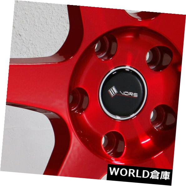 海外輸入ホイール 18x9.5 Vors TR37 5x120 35キャンディレッドホイールリムセット(4) 18x9.5 Vors TR37 5x120 35 Candy Red Wheels Rims Set(4) 【並行輸入品】|カスタムパーツ WORLD倉庫