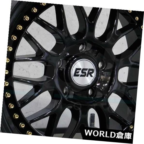 海外輸入ホイール 17x8.5 ESR SR01 SR1 5x100 30グロスブラックホイールリムセット（4） 17x8.5 ESR SR01 SR1 5x100 30 Gloss Black Wheels Rims Set(4) 【並行輸入品】｜カスタムパーツ WORLD倉庫