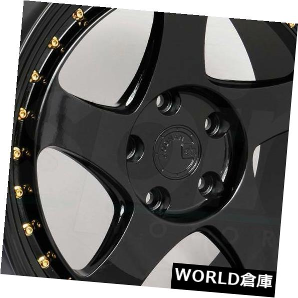 海外輸入ホイール 18x9.5 Aodhan AH01 AH1 5x120 30ブラックホイールリムセット（4） 18x9.5 Aodhan AH01 AH1 5x120 30 Black Wheels Rims Set(4) 【並行輸入品】｜カスタムパーツ WORLD倉庫 208,945円