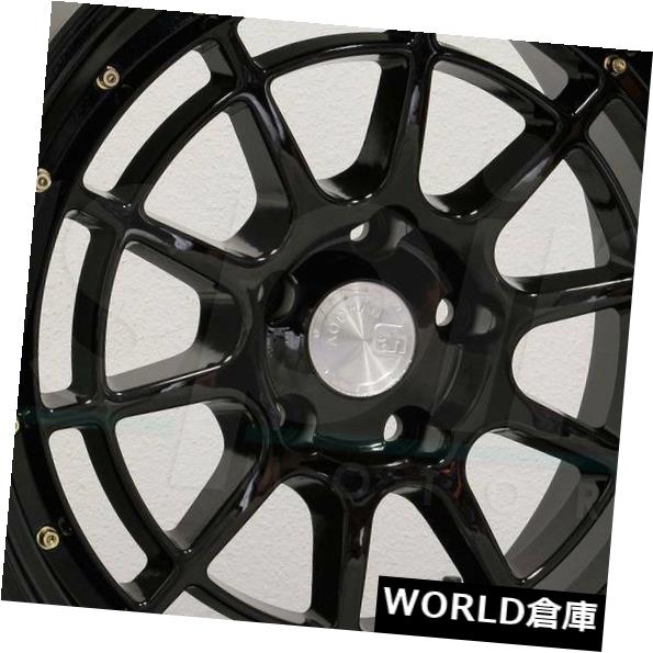 海外輸入ホイール 18x9.5 Aodhan AH04 AH4 5x120 30ブラックホイールリムセット(4) 18x9.5 Aodhan AH04 AH4 5x120 30 Black Wheels Rims Set(4) 【並行輸入品】|カスタムパーツ WORLD倉庫