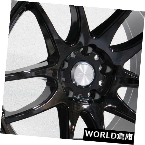 海外輸入ホイール 17x8.5 ESR SR08 SR8 5x114.3 30グロスブラックホイールリムセット（4） 17x8.5 ESR SR08 SR8 5x114.3 30 Gloss Black Wheels Rims Set(4) 【並行輸入品】｜カスタムパーツ WORLD倉庫