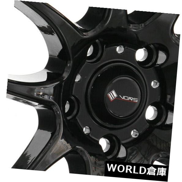 海外輸入ホイール 18x8.5 Vors TR4 5x115 35ブラックホイールリムセット（4） 18x8.5 Vors TR4 5x115 35 Black Wheels Rims Set(4) 【並行輸入品】｜カスタムパーツ WORLD倉庫