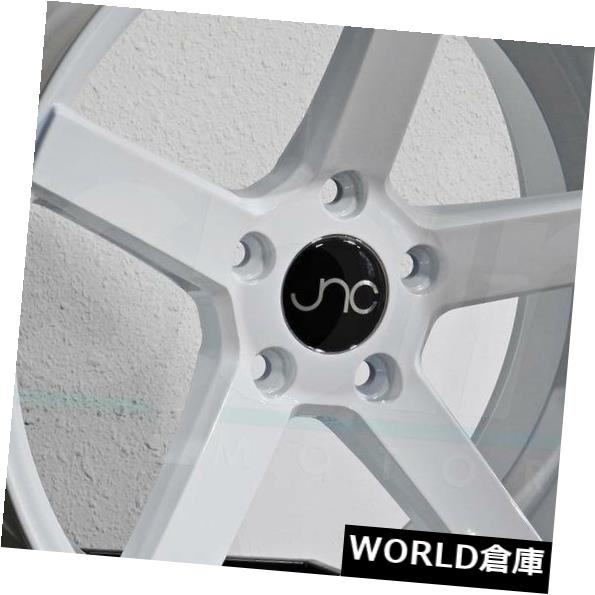 海外輸入ホイール 18x10 JNC 026 JNC026 5x120 25ホワイトホイールNew set（4） 18x10 JNC 026 JNC026 5x120 25 White Wheel New set(4) 【並行輸入品】