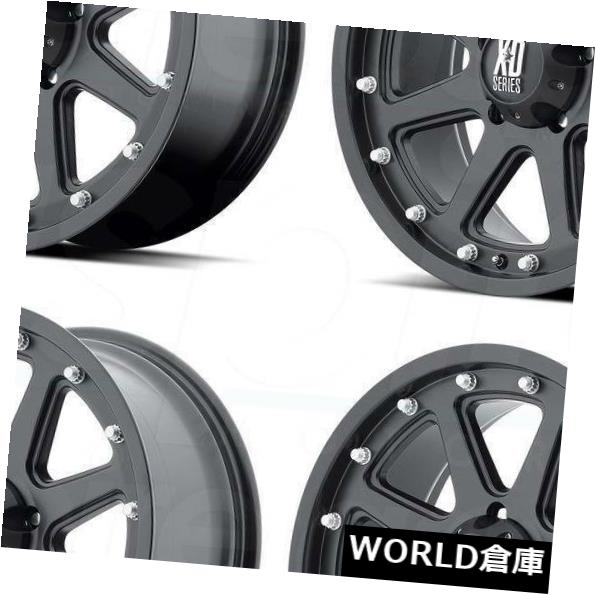 海外輸入ホイール 16x9 XD XD798アディクト6x5.5 / 6x139.7 -12マットブラックホイールリムセット（4） 16x9 XD XD798 Addict 6x5.5/6x139.7 -12 Matte Black Wheels Rims Set(4) 【並行輸入品】