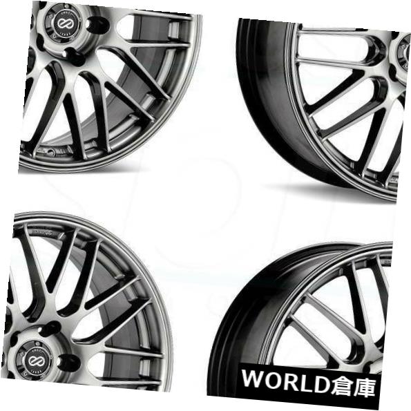 海外輸入ホイール 18x8エンケイEKM3 5x110 40ハイパーシルバーホイールリムセット(4) 18x8 Enkei EKM3 5x110 40 Hyper Silver Wheels Rims Set(4) 【並行輸入品】|カスタムパーツ WORLD倉庫