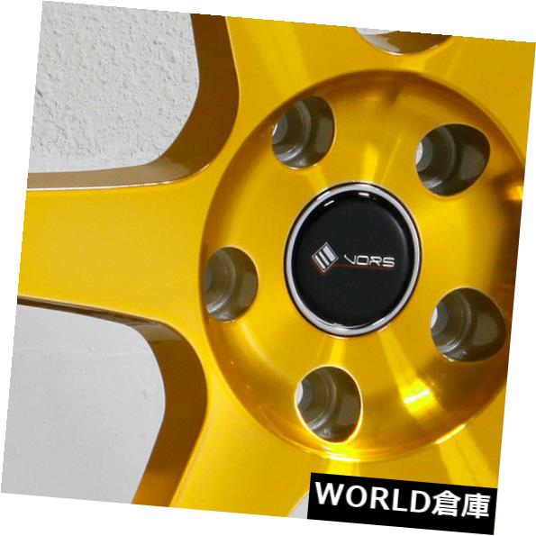 海外輸入ホイール 18x9.5 Vors TR37 5x115 35キャンディゴールドホイールリムセット(4) 18x9.5 Vors TR37 5x115 35 Candy Gold Wheels Rims Set(4) 【並行輸入品】|カスタムパーツ WORLD倉庫