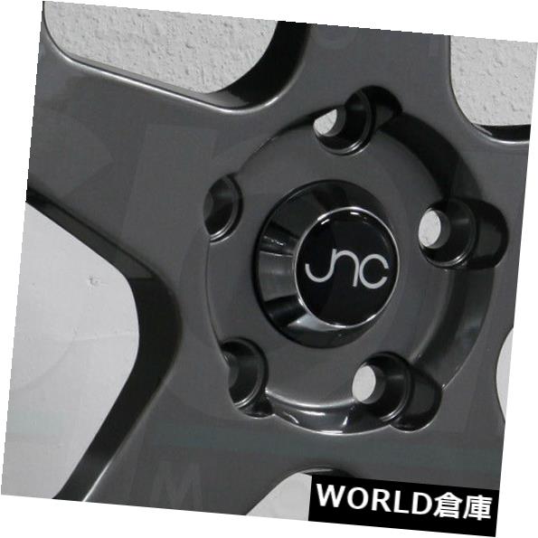 海外輸入ホイール 18x9 / 18x10 JNC 010 JNC010 5x114.3 30/30ガンメタルマシンリップホイールリムセット（4） 18x9/18x10 JNC 010 JNC010 5x114.3 30/30 Gunmetal Machine Lip Wheel Rims set(4) 【並行輸入品】