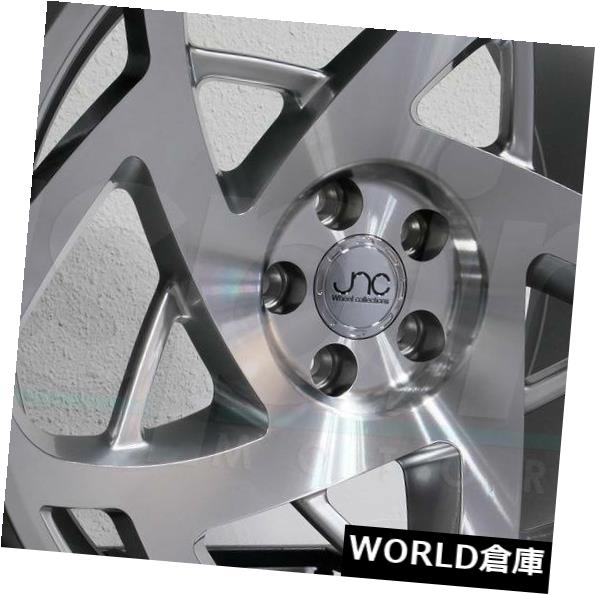 海外輸入ホイール 18x8.5 / 18x9.5 JNC 047 JNC047 5x114.3 30/35 Hyper Silver Machine Face Wheel set（4 18x8.5/18x9.5 JNC 047 JNC047 5x114.3 30/35 Hyper Silver Machine Face Wheel set(4 【並行輸入品】