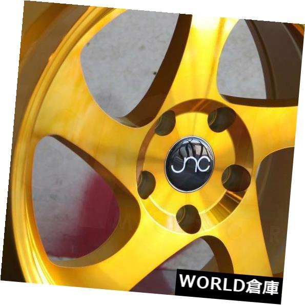 海外輸入ホイール 18x9 / 18x10 JNC 034 JNC034 5x114.3 30/30トランスペアレントゴールドホイールNew set（4） 18x9/18x10 JNC 034 JNC034 5x114.3 30/30 Transparent Gold Wheel New set(4) 【並行輸入品】