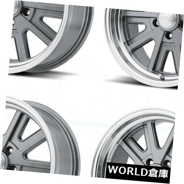 海外輸入ホイール 17x7 / 17x8 VN527 427 Mono Cast 5x114.3 / 5x4.5 0/0 Gunmetal Machine Wheel Set（4） 17x7/17x8 VN527 427 Mono Cast 5x114.3/5x4.5 0/0 Gunmetal Machine Wheels Set(4) 【並行輸入品】