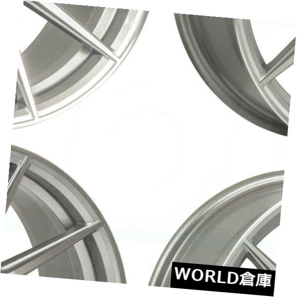 海外輸入ホイール 18x8.5 / 18x9.5 F1R F101 5x112 42/42マシンシルバーホイールリムセット(4) 18x8.5/18x9.5 F1R F101 5x112 42/42 Machine Silver Wheels Rims Set(4) 【並行輸入品】|カスタムパーツ WORLD倉庫