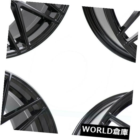 海外輸入ホイール 18x9.5 F1R F103 5x114.3 38グロスブラックホイールリムセット（4） 18x9.5 F1R F103 5x114.3 38 Gloss Black Wheels Rims Set(4) 【並行輸入品】｜カスタムパーツ WORLD倉庫