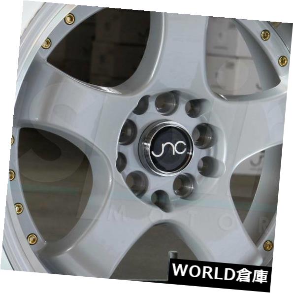 海外輸入ホイール 17x9 JNC 017 JNC017 5x100 / 5x112 20ホワイトマシンリップホイールリムセット（4） 17x9 JNC 017 JNC017 5x100/5x112 20 White Machine Lip Wheel Rims set(4) 【並行輸入品】｜カスタムパーツ WORLD倉庫