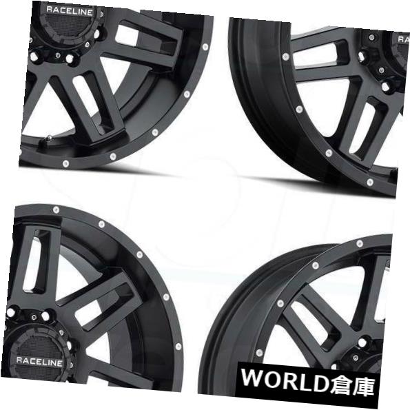 海外輸入ホイール 17x9 Raceline 931Bインジェクター5x5 / 5x5.5 0ブラックホイールリムセット（4） 17x9 Raceline 931B Injector 5x5/5x5.5 0 Black Wheels Rims Set(4) 【並行輸入品】