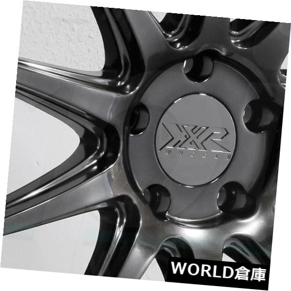 海外輸入ホイール 18x10.5 XXR 527D 5x114.3 20クロムブラックホイールリムセット（4） 18x10.5 XXR 527D 5x114.3 20 Chromium Black Wheels Rims Set(4) 【並行輸入品】