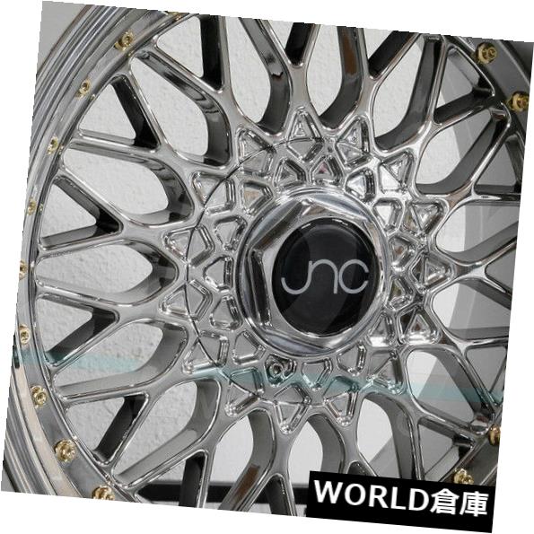 海外輸入ホイール 15x8 JNC 004 JNC004 5x100 / 5x112 20プラチナ。 ホイールリムセット（4） 15x8 JNC 004 JNC004 5x100/5x112 20 Platinum. Wheel Rims set(4) 【並行輸入品】