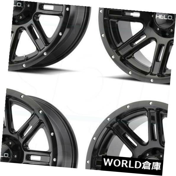 海外輸入ホイール 17x9 Helo HE900 6x5.5 / 6x139.7 -12グロスブラックホイールリムセット（4） 17x9 Helo HE900 6x5.5/6x139.7 -12 Gloss Black Wheels Rims Set(4) 【並行輸入品】｜カスタムパーツ WORLD倉庫