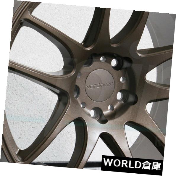 海外輸入ホイール 19x9.5 / 19x10.5 Vordoven Forme 9 5x120 22/22マットブロンズホイールリムセット（4） 19x9.5/19x10.5 Vordoven Forme 9 5x120 22/22 Matte Bronze Wheels Rims Set(4) 【並行輸入品】｜カスタムパーツ WORLD倉庫