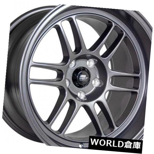 海外輸入ホイール 17x9.5 MST鈴鹿5x120 20マットガンメタルホイールリムセット（4） 17x9.5 MST Suzuka 5x120 20 Matte Gunmetal Wheels Rims Set(4) 【並行輸入品】