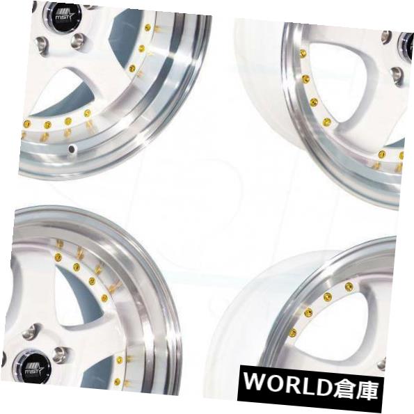 海外輸入ホイール 17x9 MST MT07 5x120 20ホワイトホイールリムセット（4） 17x9 MST MT07 5x120 20 White Wheels Rims Set(4) 【並行輸入品】