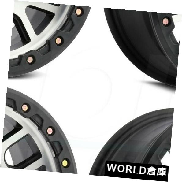 海外輸入ホイール 17x9 Vision 111 Nemesis 6x5.5 / 6x139.7 -12ブラックマシニングホイールリムセット（4） 17x9 Vision 111 Nemesis 6x5.5/6x139.7 -12 Black Machined Wheels Rims Set(4) 【並行輸入品】 204,160円