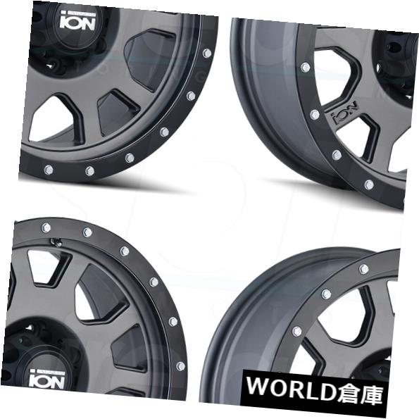 海外輸入ホイール 18x9イオン135 8x6.5 / 8x165.1 0マットガンメタルホイールリムセット（4） 18x9 Ion 135 8x6.5/8x165.1 0 Matte Gunmetal Wheels Rims Set(4) 【並行輸入品】 204,160円