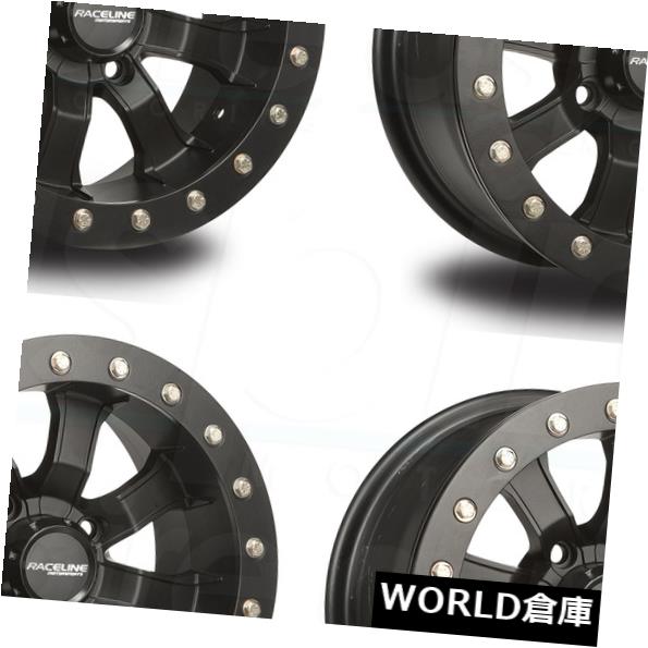 海外輸入ホイール 14x7 Raceline A71B Mamba Beadlock 4x137 10ブラックアウトホイールリムセット（4） 14x7 Raceline A71B Mamba Beadlock 4x137 10 Blackout Wheels Rims Set(4) 【並行輸入品】 203,390円