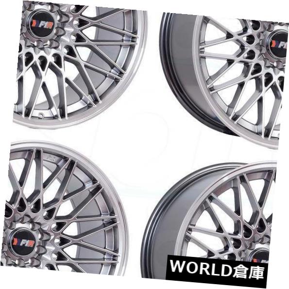 海外輸入ホイール 18x10.5 F1R F23 5x100 / 5x114.3 40ハイパーブラックポリッシュリップホイールリムセット（4） 18x10.5 F1R F23 5x100/5x114.3 40 Hyper Black Polish Lip Wheels Rims Set(4) 【並行輸入品】
