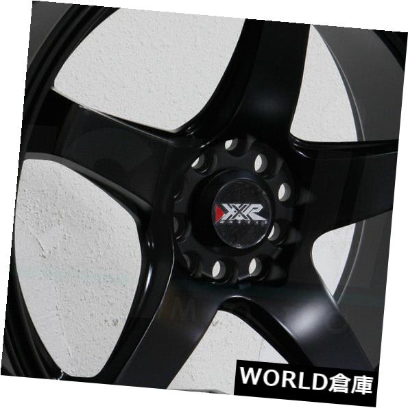 海外輸入ホイール 18x8.5 / 18x10 XXR 555 5x100 / 5x114.3 25/25フラットブラックホイールリムセット（4） 18x8.5/18x10 XXR 555 5x100/5x114.3 25/25 Flat Black Wheels Rims Set(4) 【並行輸入品】
