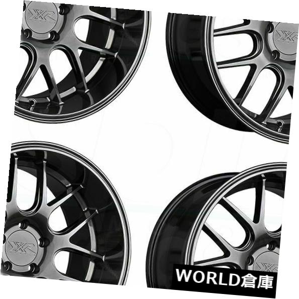 海外輸入ホイール 18x9 / 18x10.5 XXR 530D 5x114.3 20/20クロムブラックホイールリムセット（4） 18x9/18x10.5 XXR 530D 5x114.3 20/20 Chromium Black Wheels Rims Set(4) 【並行輸入品】