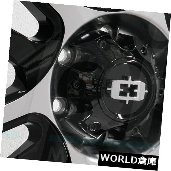 海外輸入ホイール 17x9 Vision 419 Split 6x135 12ブラックマシンドホイールリムセット（4） 17x9 Vision 419 Split 6x135 12 Black Machined Wheels Rims Set(4) 【並行輸入品】