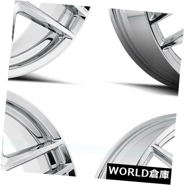 海外輸入ホイール 17x7.5 MKW A613 5x110 / 5x115 40クロームホイールリムセット（4） 17x7.5 MKW A613 5x110/5x115 40 Chrome Wheels Rims Set(4) 【並行輸入品】