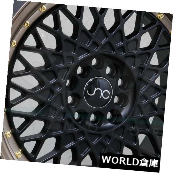 海外輸入ホイール 18x9.5 JNC 031 JNC031 5x114.3 35ブラックマシンブロンズホイールリムセット（4） 18x9.5 JNC 031 JNC031 5x114.3 35 Black Machine Bronze Wheel Rims set(4) 【並行輸入品】