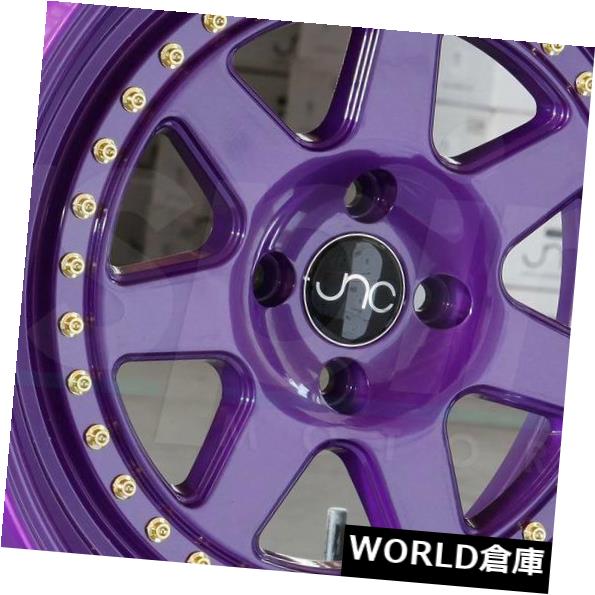 海外輸入ホイール 18x9.5 JNC 048 JNC048 5x114.3 25キャンディパープル。 ホイールリムセット（4） 18x9.5 JNC 048 JNC048 5x114.3 25 Candy Purple. Wheel Rims set(4) 【並行輸入品】