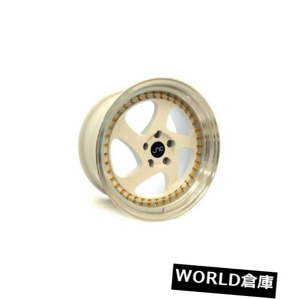 海外輸入ホイール 18x9.5 JNC 034 JNC034 5x114.3 30ホワイトマシンリップ。 ホイールリムセット（4） 18x9.5 JNC 034 JNC034 5x114.3 30 White Machine Lip. Wheel Rims set(4) 【並行輸入品】
