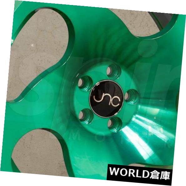 海外輸入ホイール 18x9.5 JNC 036 JNC036 5x112 38トランスペアレントグリーンホイールNew set(4) 18x9.5 JNC 036 JNC036 5x112 38 Transparent Green Wheel New set(4) 【並行輸入品】